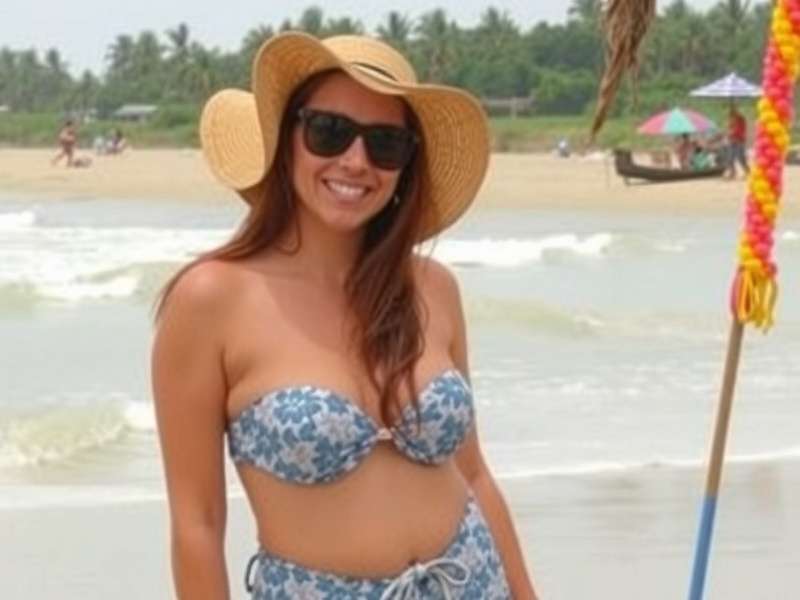 Game screenshot showing beach level with traditional Indian elements Hoppin' Ginger Enthusiast on Goa Beach